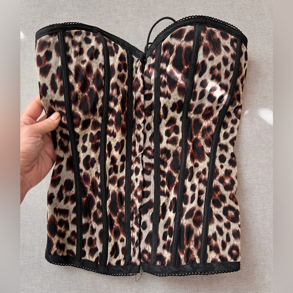 Small Leopard Corset Top (Festival Wear)
